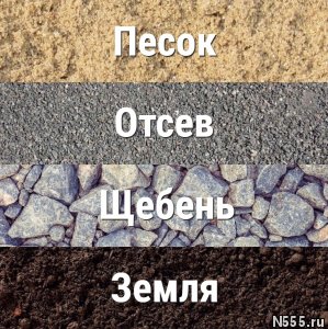 Песок, Щебень, Отсев, Земля от 1м3 с доставкой
